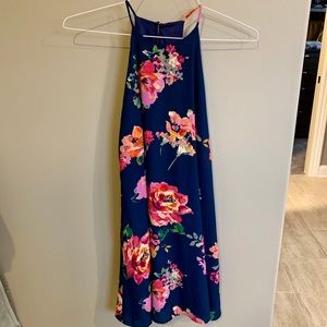 Everly floral dress in navy